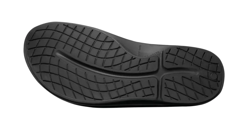 Oofos OOahh Men's Recovery Slide Sandal in Black-2