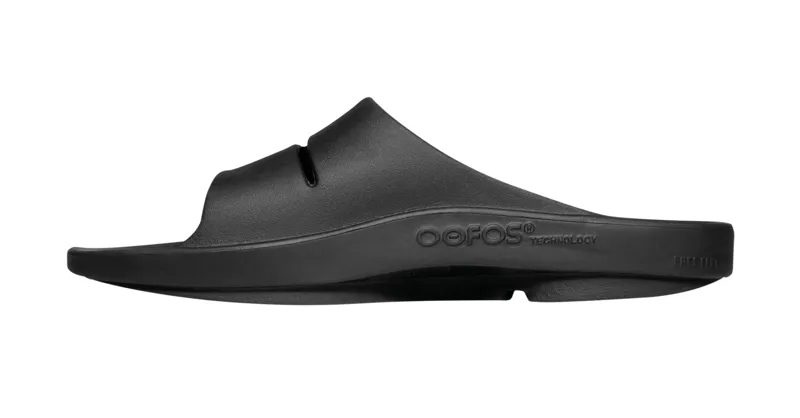Oofos OOahh Men's Recovery Slide Sandal in Black-3