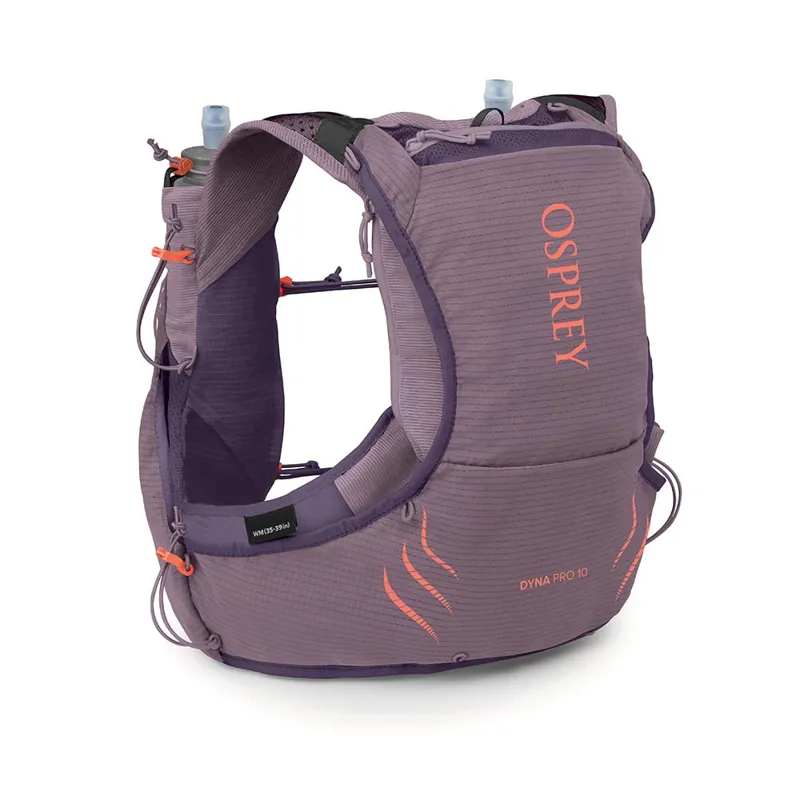 Osprey Dyna Pro 10L Women's Run Hydration Vest with Flasks in Purple Dusk
