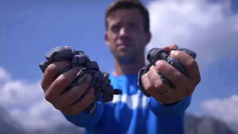 OMM Halo Pant Men's Waterproof Running Overtrouser in Grey-4