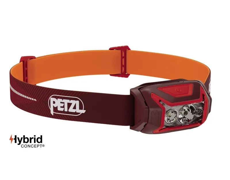 Petzl ACTIK CORE 625 Headlamp in Red