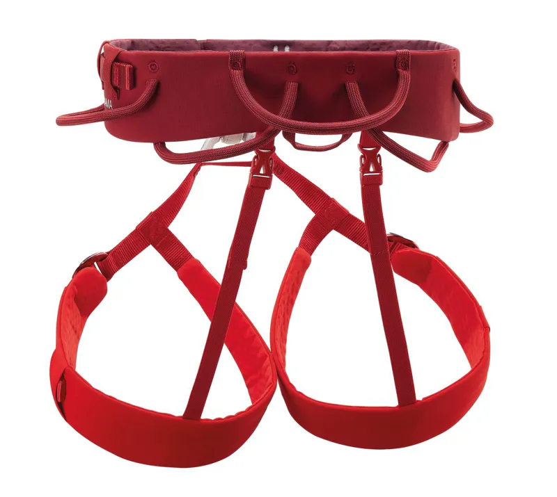Petzl Adjama Climbing Harness in Dark Red-1