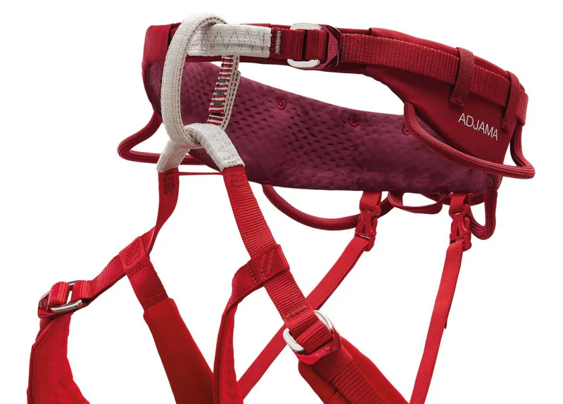Petzl Adjama Climbing Harness in Dark Red-2