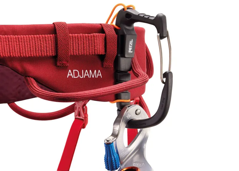 Petzl Adjama Climbing Harness in Dark Red-5