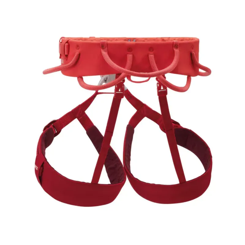Petzl Luna Women's Climbing Harness in Coral Red-1