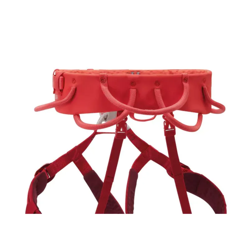 Petzl Luna Women's Climbing Harness in Coral Red-2