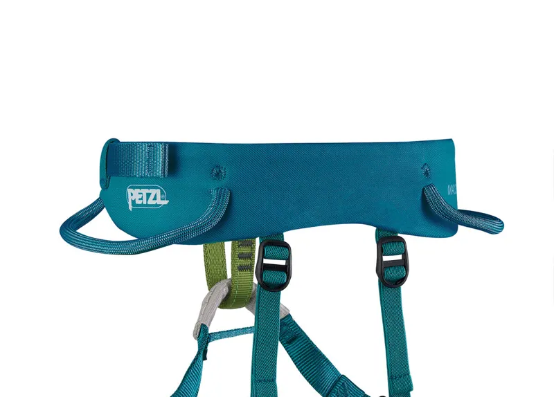 Petzl Macchu Kids Climbing Harness in Atlantic Blue-3