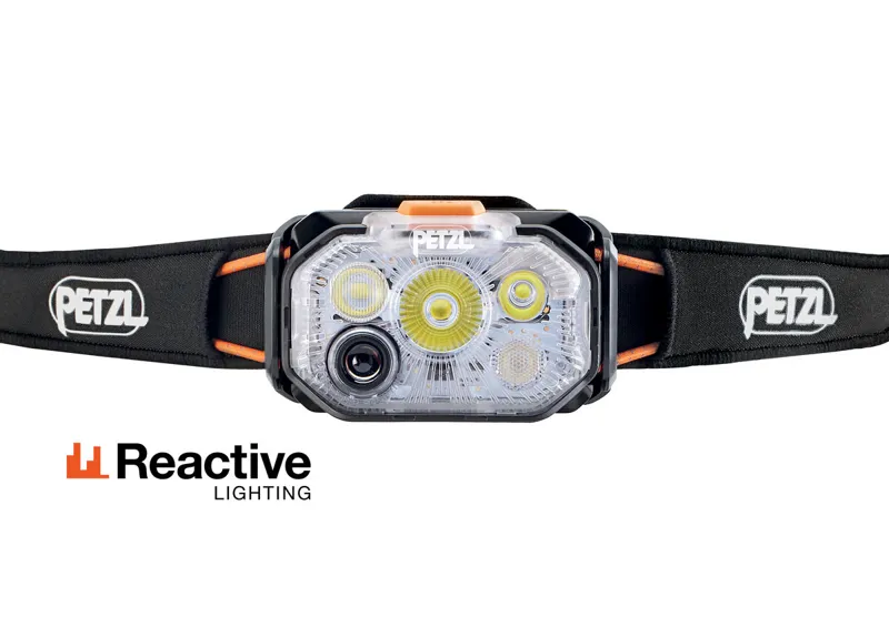 Petzl Swift RL 1200 Headlamp in Black/Orange-1