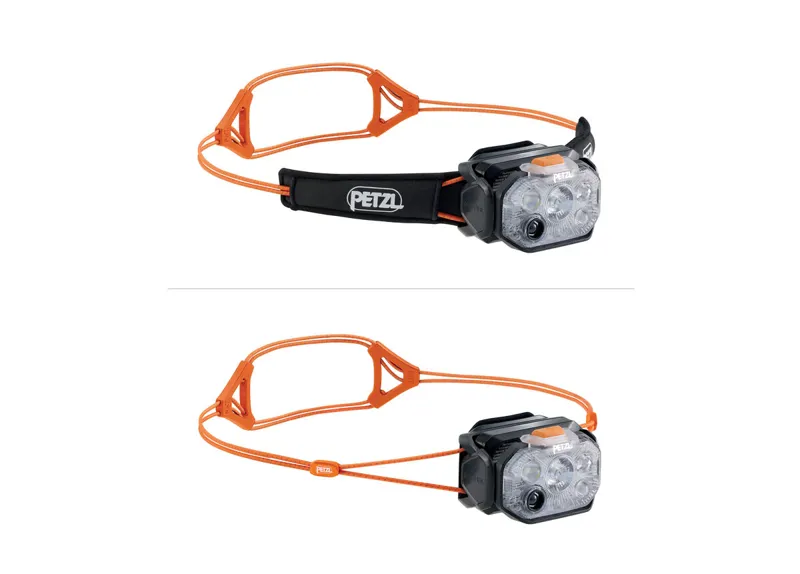 Petzl Swift RL 1200 Headlamp in Black/Orange-3