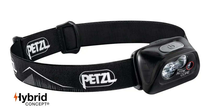 Petzl Actik Core 450 Lumens Headtorch in Black