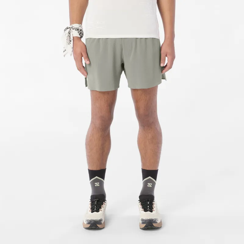 Salomon Sense Aero 2in1 5 inch Men's Trail Running Short in Castor Grey-2