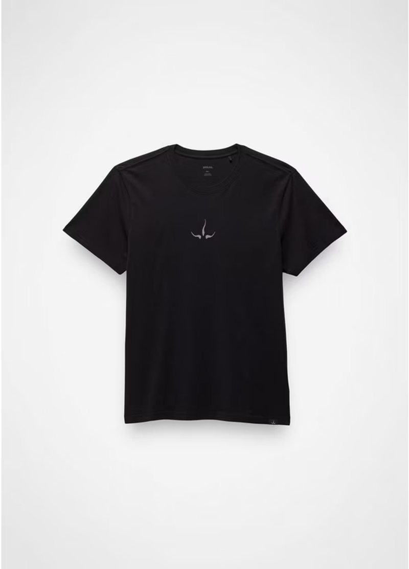Prana Heritage Logo SS T-shirt in Black