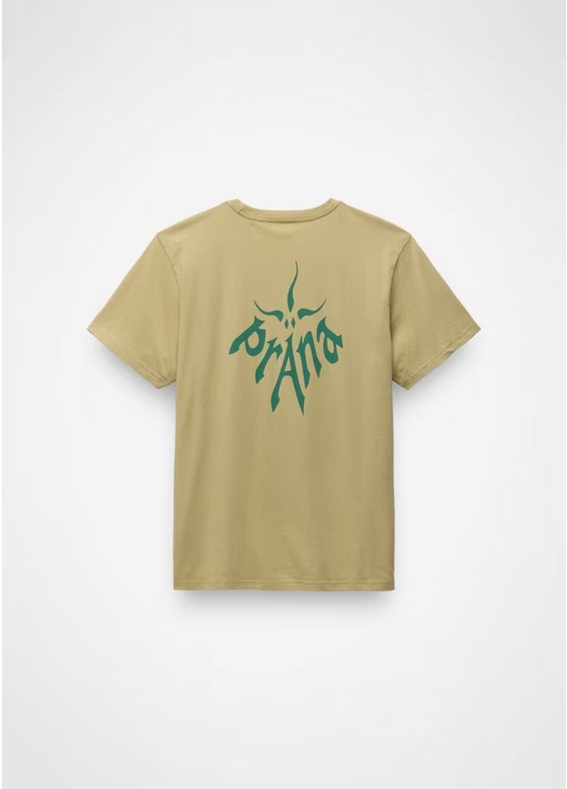 Prana Heritage Logo SS T-shirt in Jackfruit-1
