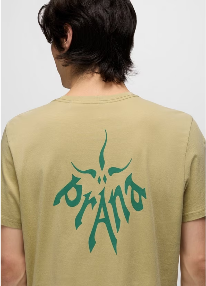 Prana Heritage Logo SS T-shirt in Jackfruit-3