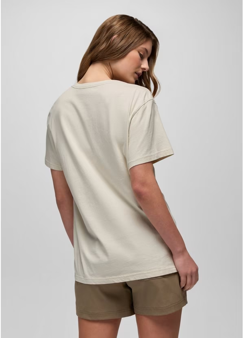 Prana Heritage Nautilus SS T-shirt in Beach Pebble-2