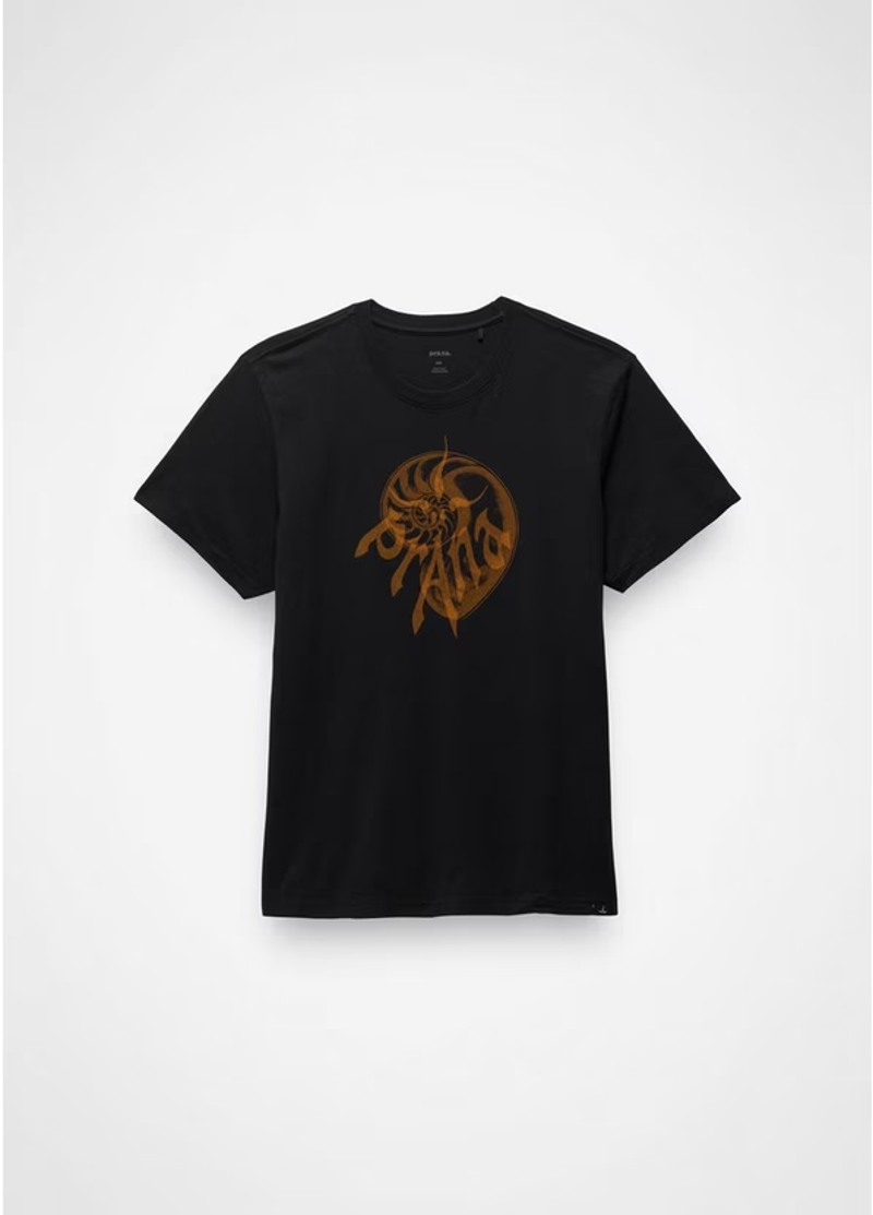 Prana Heritage Nautilus SS T-shirt in Black-1