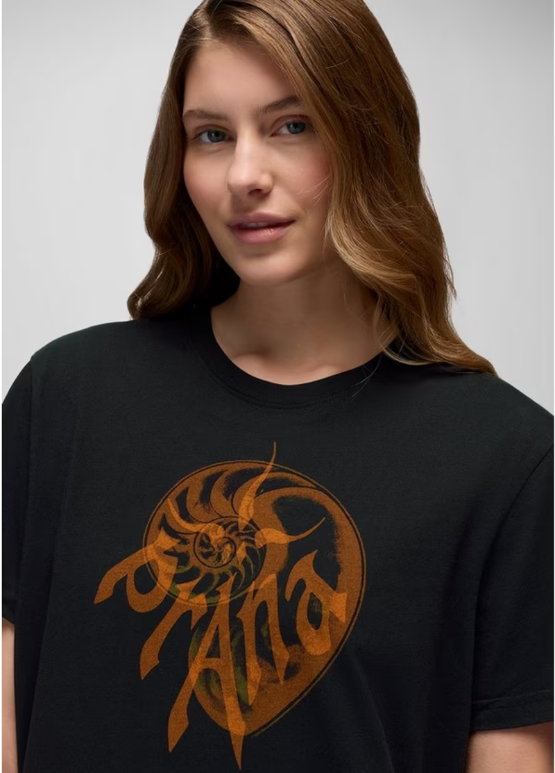 Prana Heritage Nautilus SS T-shirt in Black-3