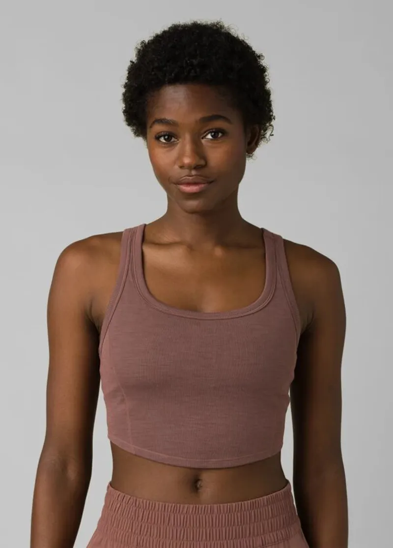 Prana Women's Becksa Bralette in Flannel Heather-1