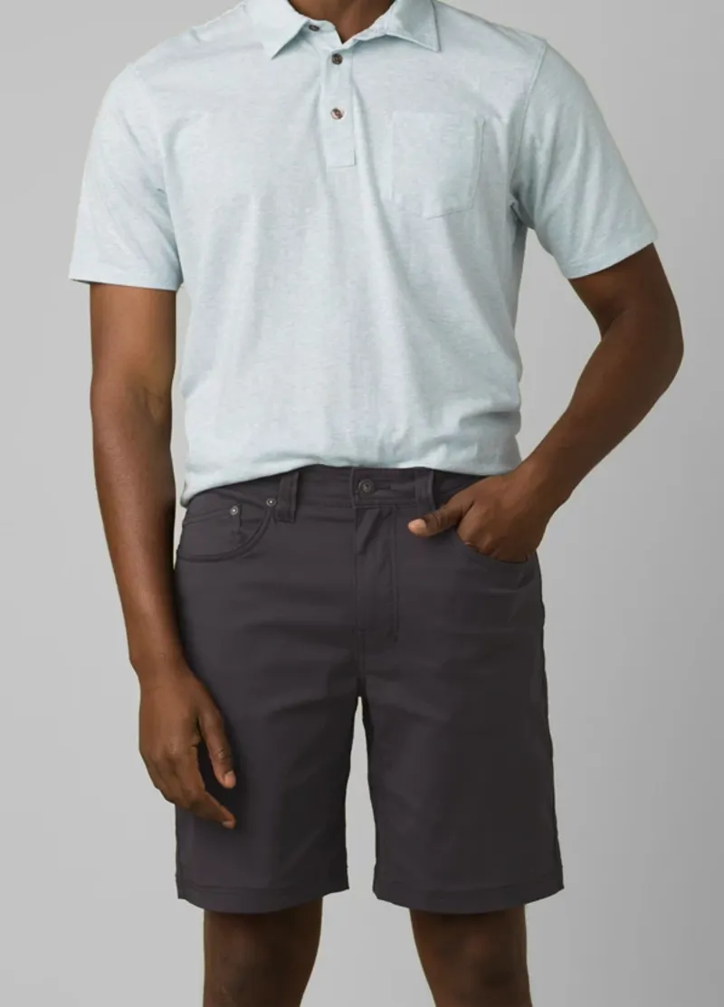 Prana Mens Brion Short 9 in Charcoal-2