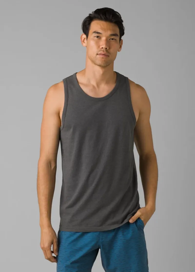 prAna Men's Tank Top in Charcoal Heather-1