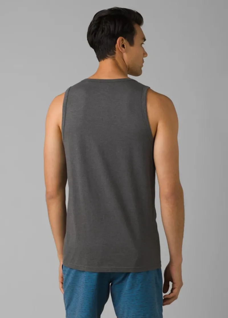 prAna Men's Tank Top in Charcoal Heather-2