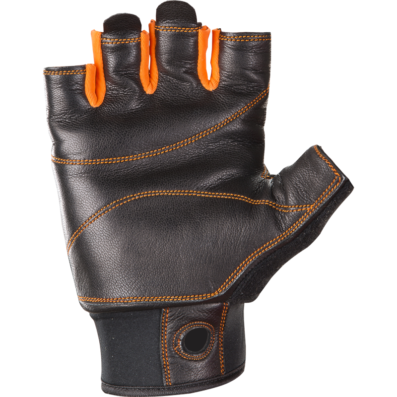 Climbing Technology ProGrip Ferrata Gloves in Black/Orange-1