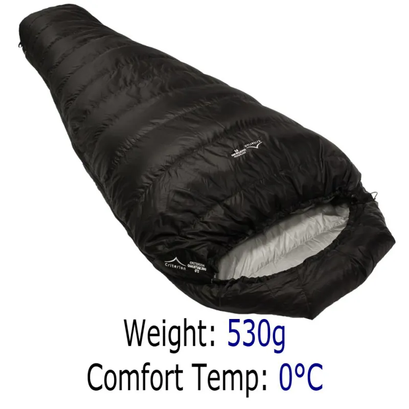 Criterion Quantum 200 Down Sleeping Bag in Black-2