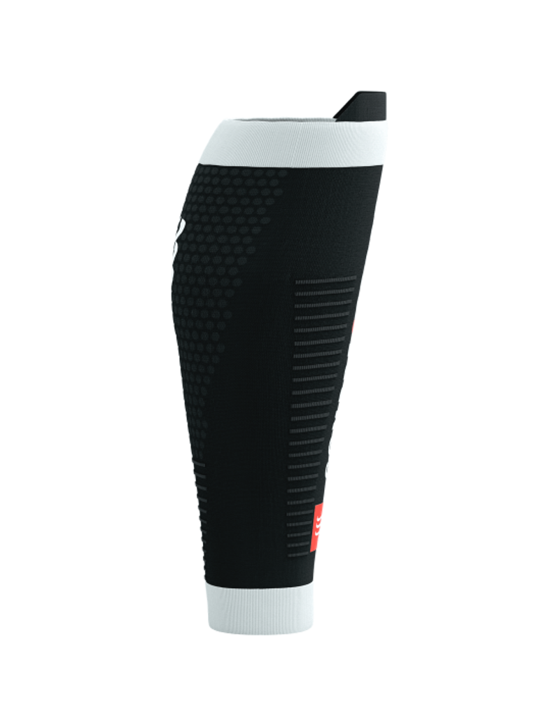 Compressport R2 3.0 Compression Calf Sleeves in Black/White-1