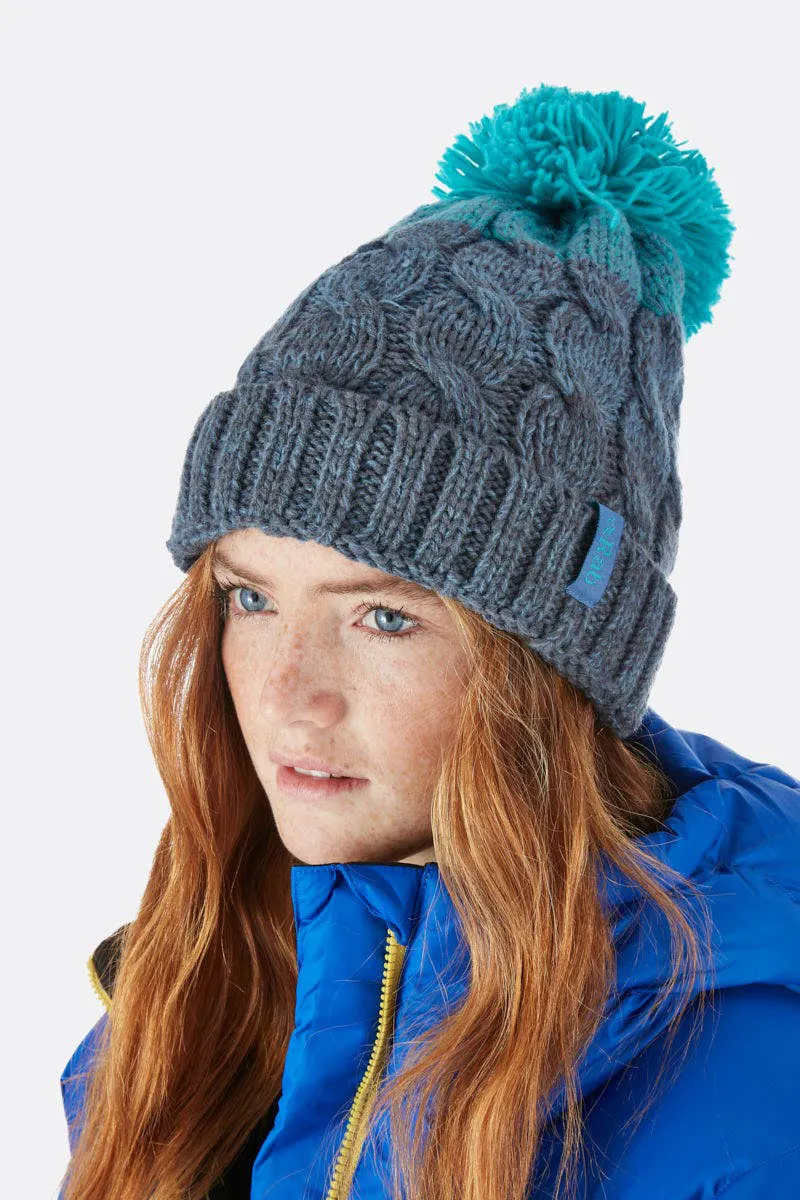 Rab Braid Beanie in Steel/Shadow/Seaglass-1