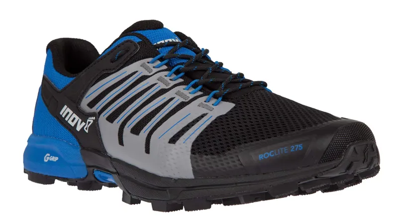 Inov8 Roclite G 275 Men's Trail Running Shoe in Black/Blue-6