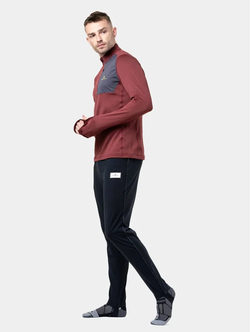 Ronhill Core Heritage Trackster Men's Running Trouser in Black/Bright White-1