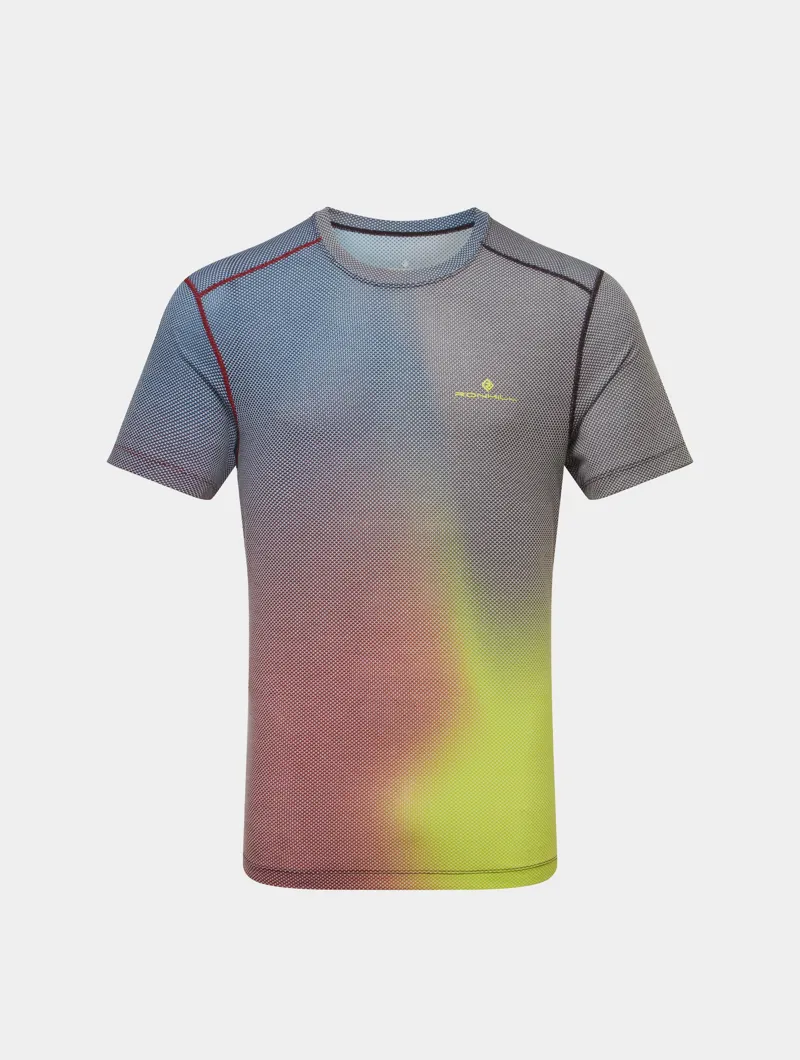 Ronhill Golden Hour Men's Technical Running T-shirt in Acid Merge