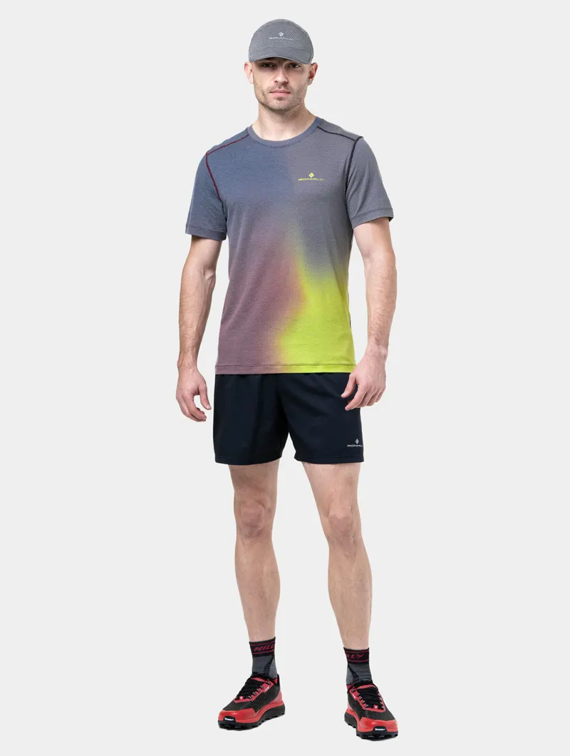 Ronhill Golden Hour Men's Technical Running T-shirt in Acid Merge-2