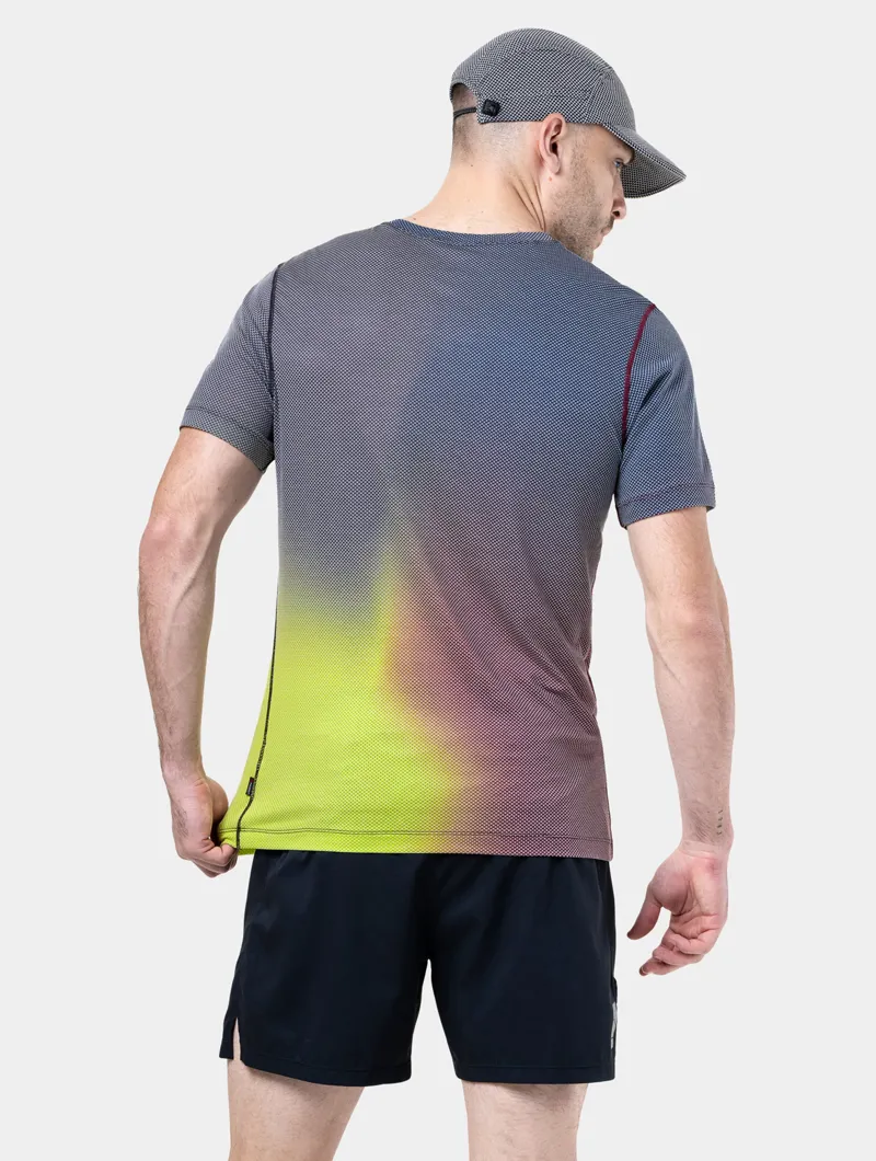 Ronhill Golden Hour Men's Technical Running T-shirt in Acid Merge-4