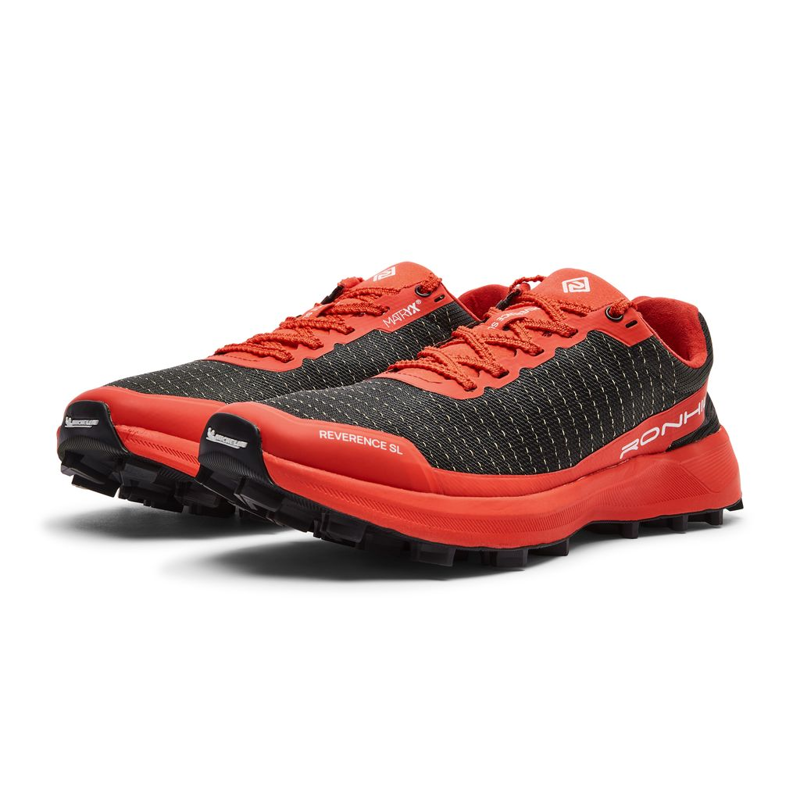 Ronhill Reverence SL Women's Fell Running Shoe in Black/Red-5