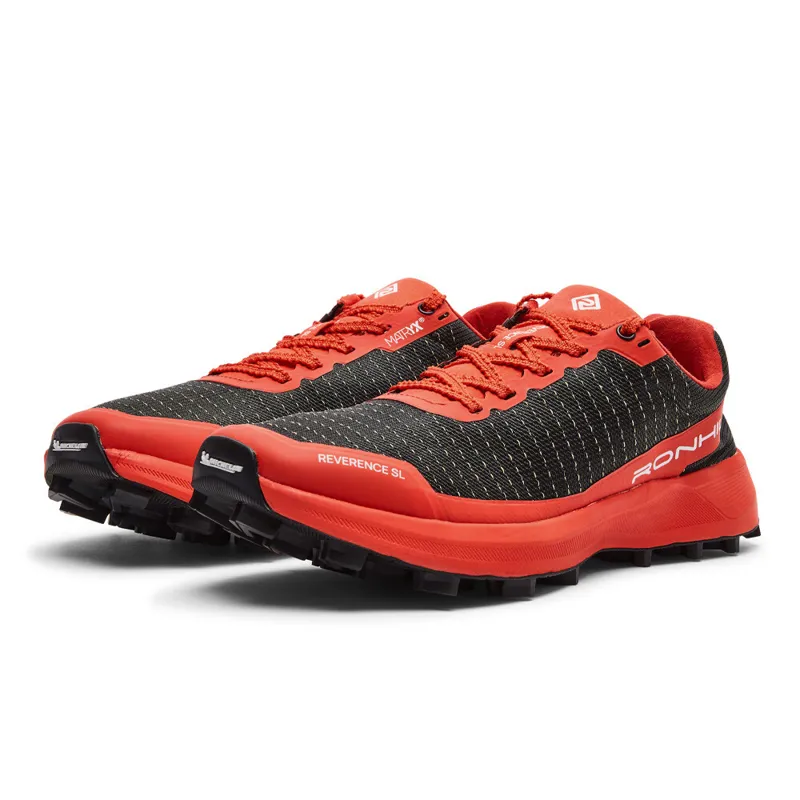 Ronhill Reverence SL Men's Fell Running Shoe in Black/Red-5