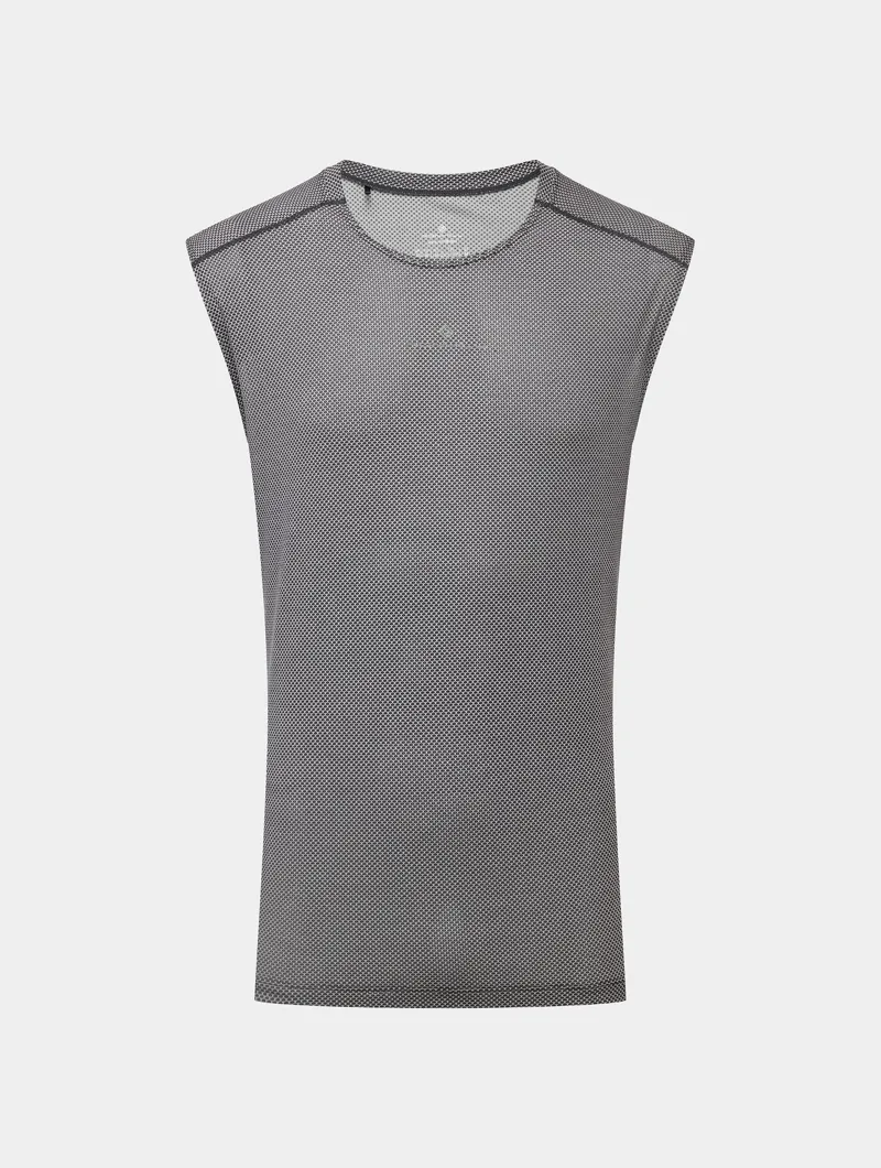 Ronhill Tech Golden Hour Tank Men's Running Top in Black Matrix