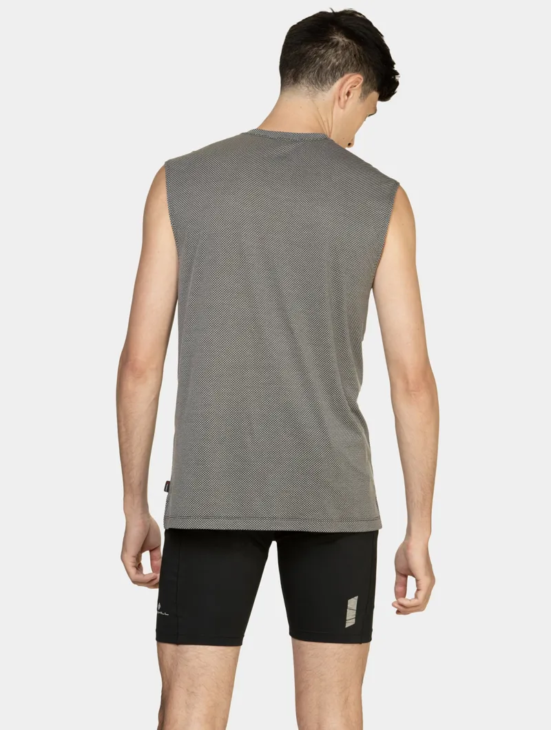 Ronhill Tech Golden Hour Tank Men's Running Top in Black Matrix-5