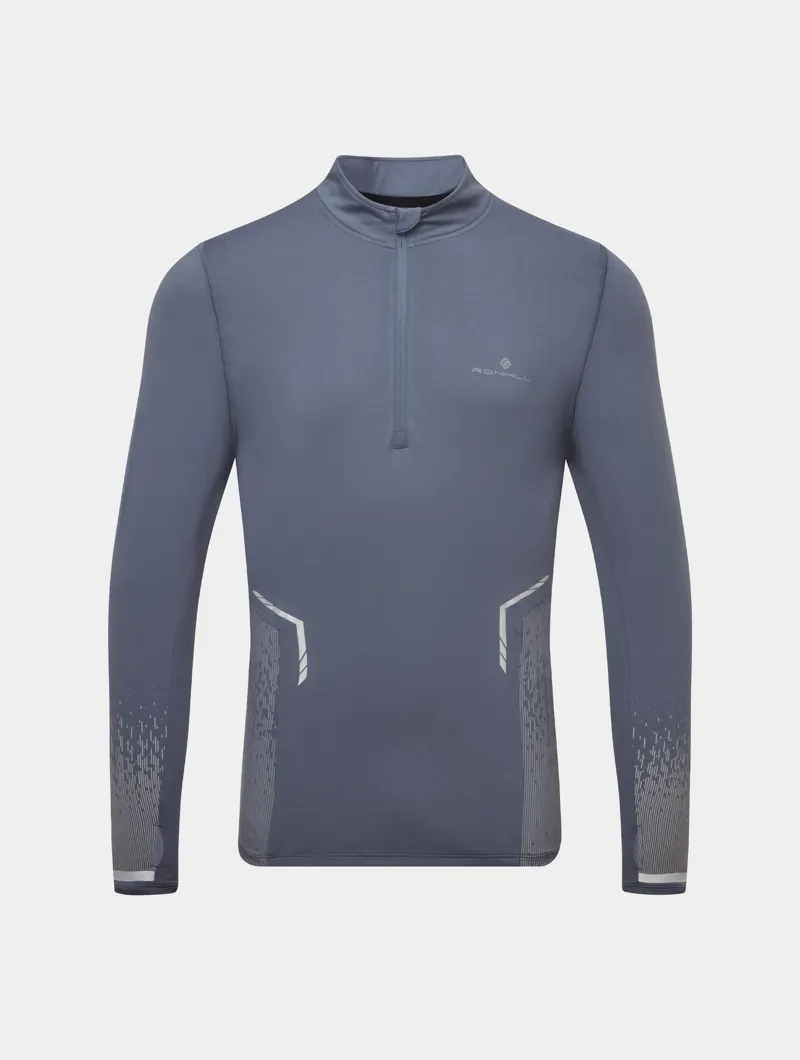 Ronhill Tech Reflect 1/2 Zip Men's Running Top in Anchor/Reflect