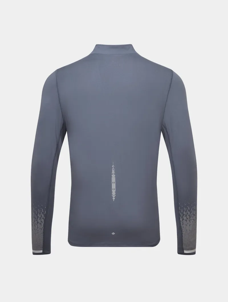Ronhill Tech Reflect 1/2 Zip Men's Running Top in Anchor/Reflect-5