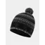 Ronhill Winter Bobble Hat in Black/Oxide/White