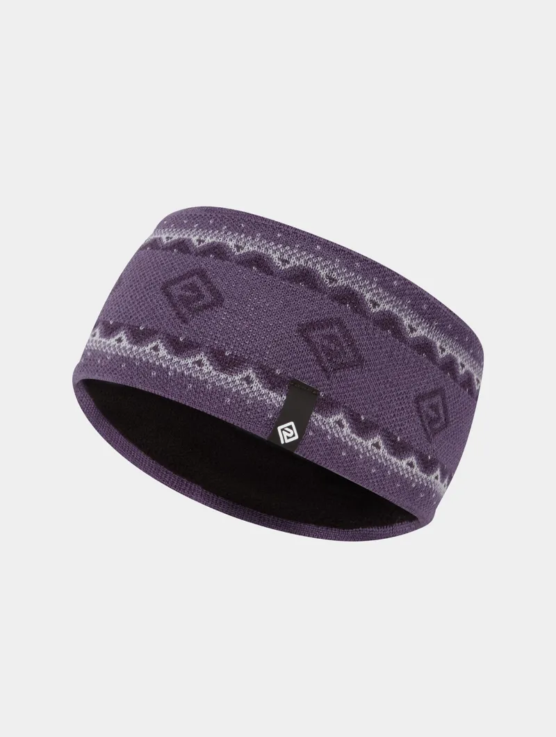 Ronhill Winter Running Headband in Dark Iris/White