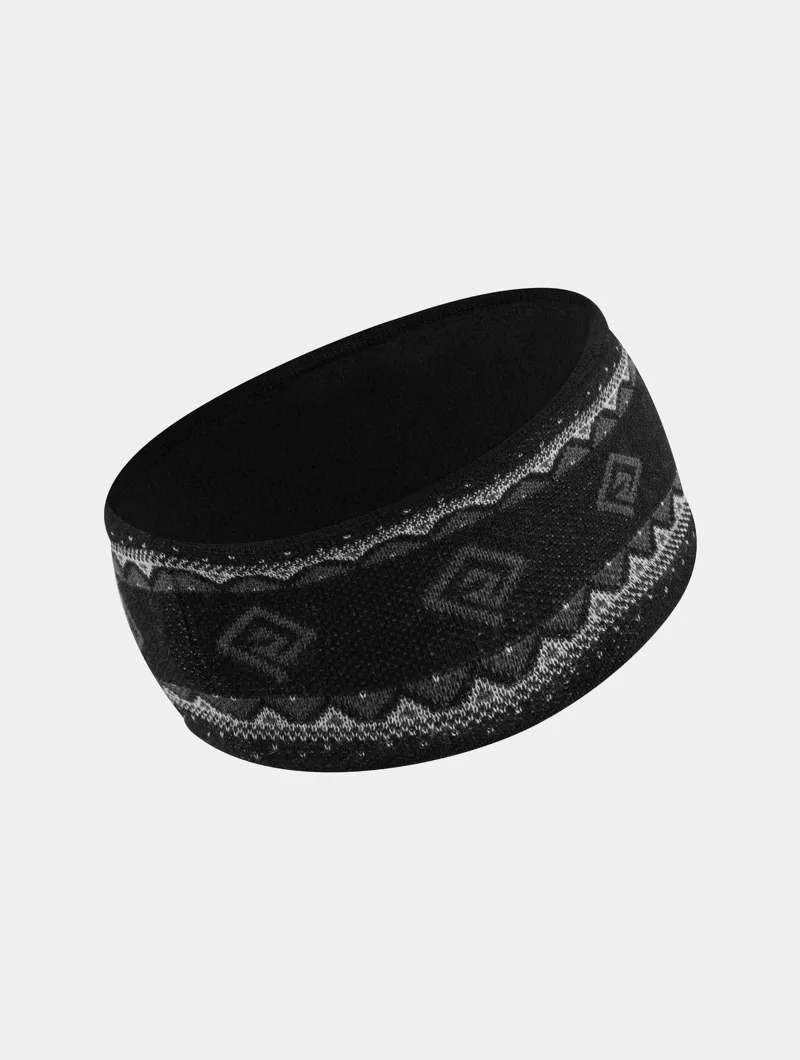 Ronhill Winter Running Headband in Black/Oxide/White-1