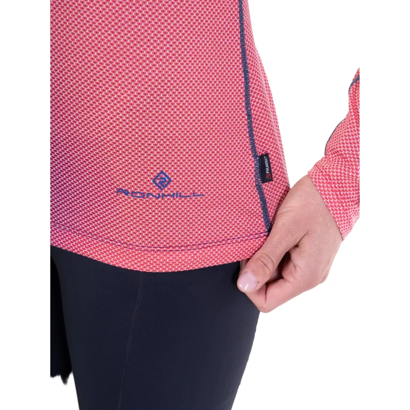 Ronhill Tech Golden Hour Long Sleeve Women's T-shirt in Blue Violet Merge-5