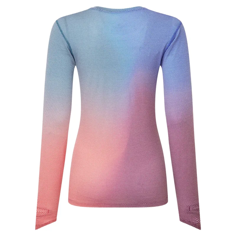 Ronhill Tech Golden Hour Long Sleeve Women's T-shirt in Blue Violet Merge-3