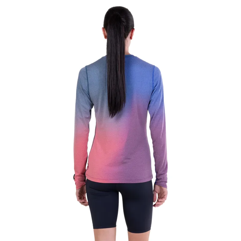 Ronhill Tech Golden Hour Long Sleeve Women's T-shirt in Blue Violet Merge-4