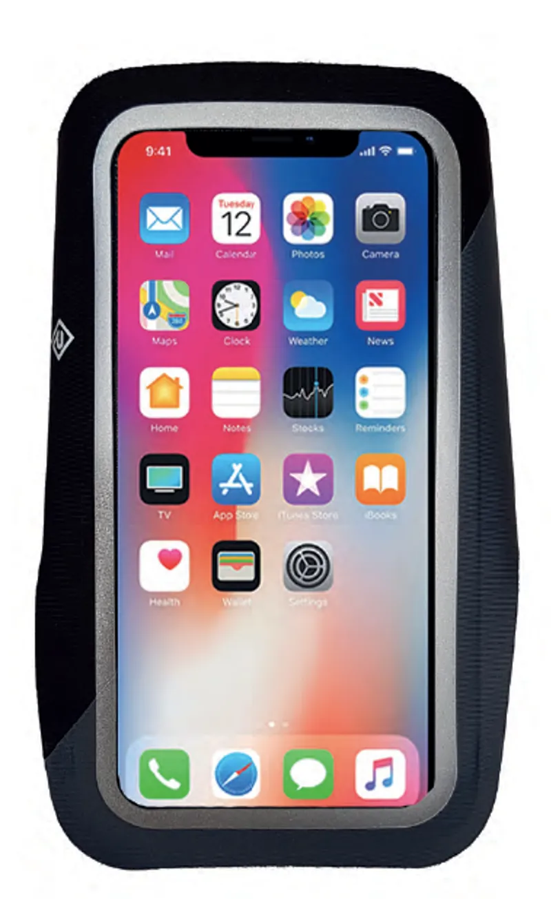 Ronhill Large Phone Armband in Black/Charcoal