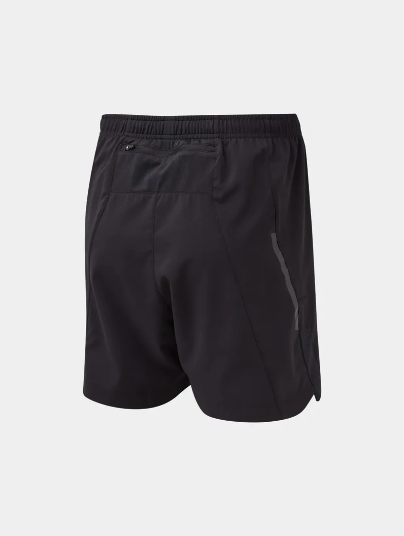 Ronhill Mens Life 5-inch Unlined Running Short in All Black-1
