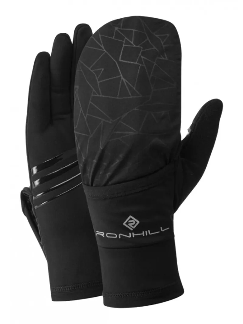 Ronhill Wind-Block Flip Glove in All Black