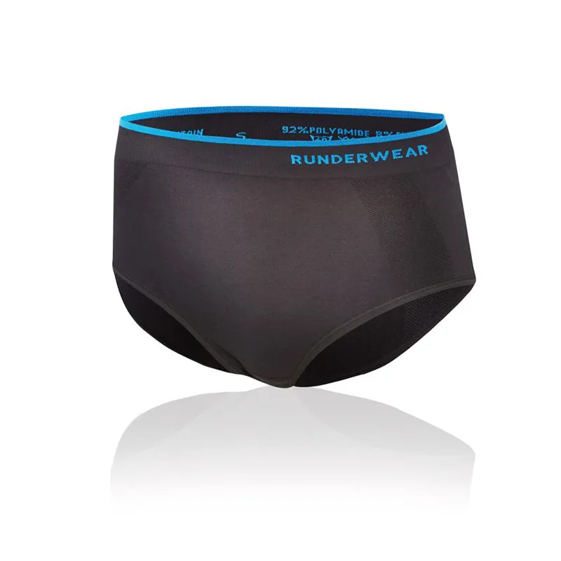 Runderwear Women's Running Briefs in Black